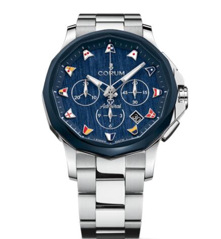 Review Copy Corum Admiral 42 Automatic Chronograph Watch A984/04212 - 984.113.22/V705 WB12 - Click Image to Close